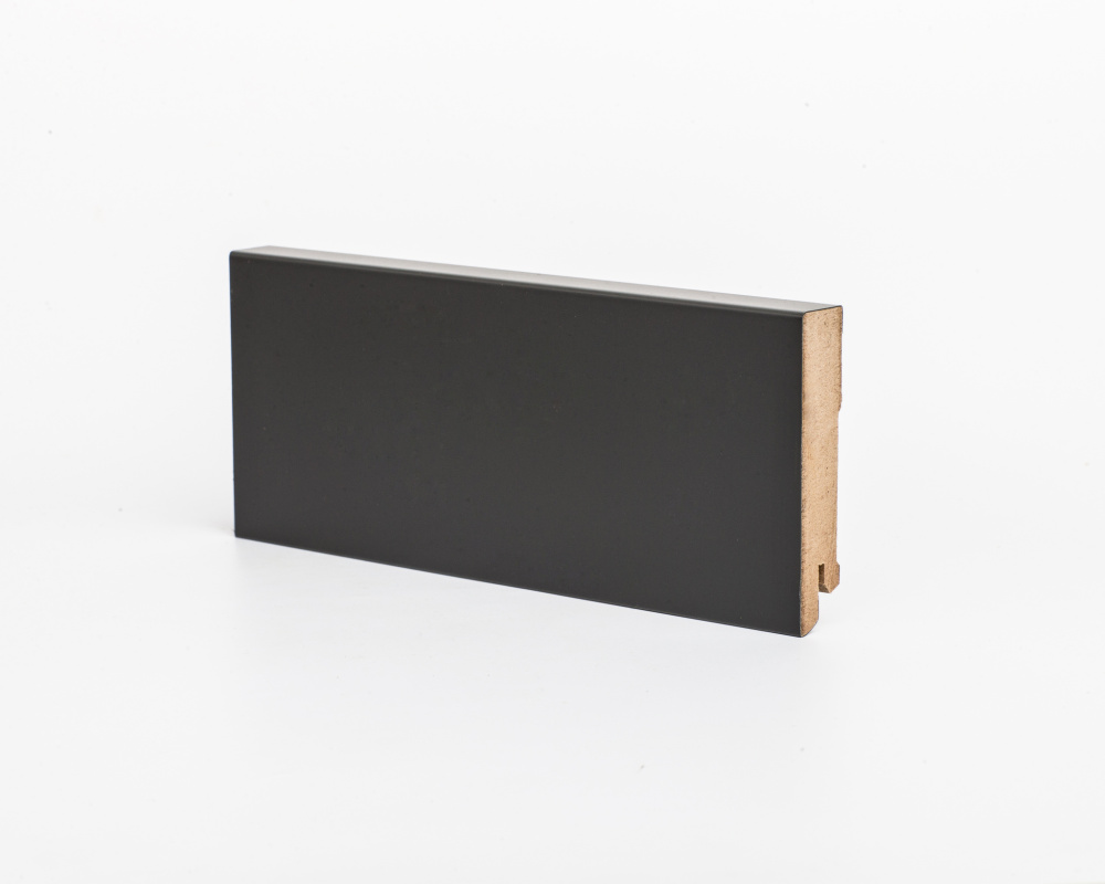 Плинтус МДФ Deartio Темно-серый К-06 (106) 80х16х2050мм